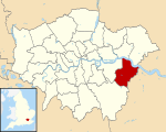 Bexley UK locator map